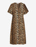 Jurk Leopard Midi | Brown