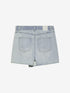 Denim shorts with wrap | Washed Blue