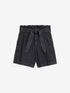 Denim shorts with a comfortable waist | Washed Black