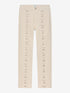 Jeans met veter detail | Ecru