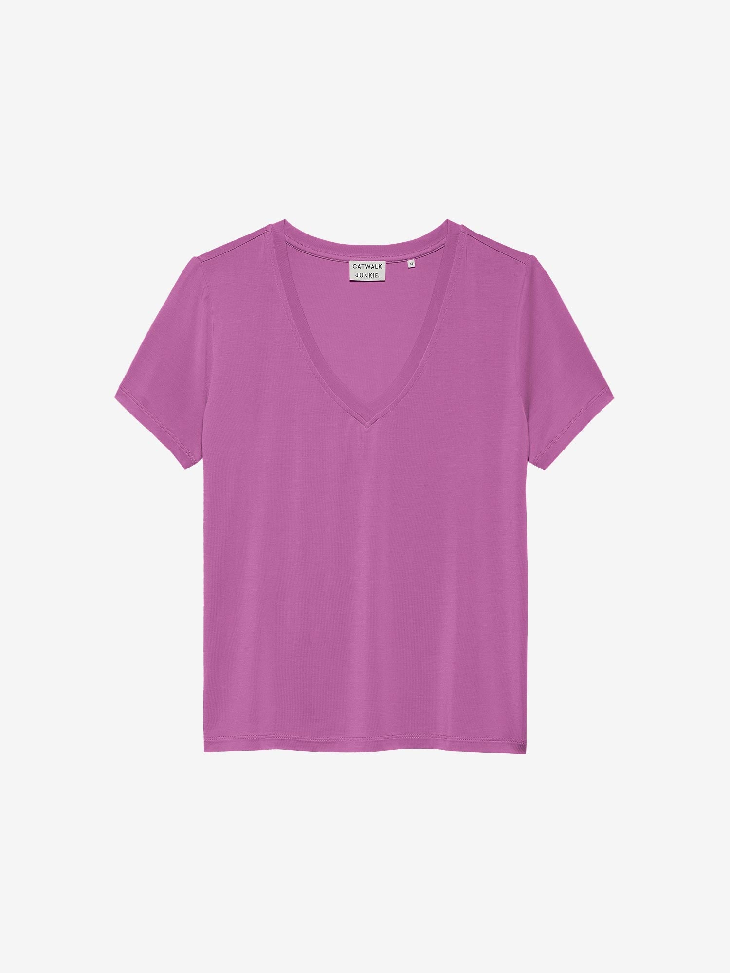 Tshirt met V hals | Iris Orchid