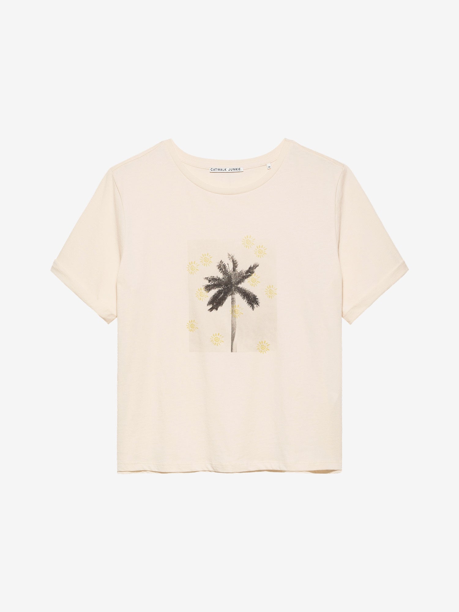 Tshirt met graphic | Vanilla Cream