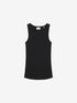 Scoop neck rib singlet | Off White