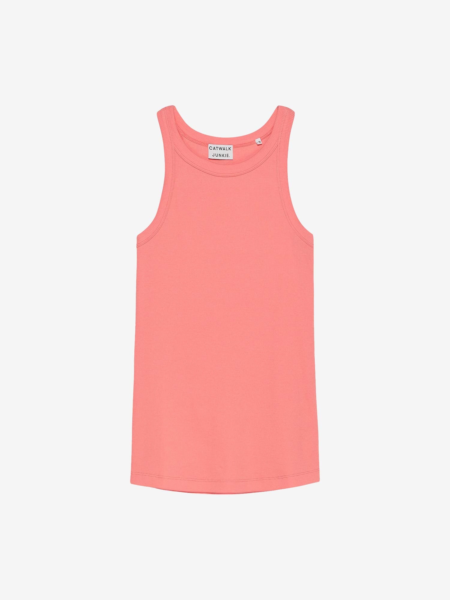 Rib singlet | Shell Pink