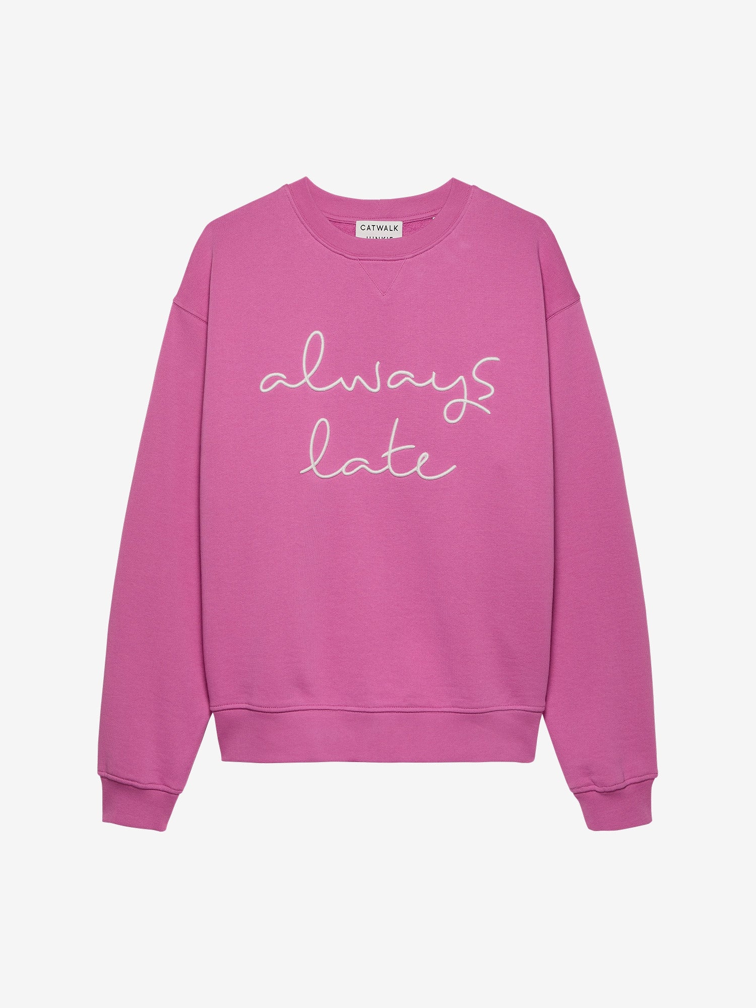 Always Late Sweater | Super Pink