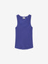 Scoop neck rib singlet | Ultra Marine