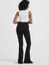 Flare Ribbed Broek Party | Black