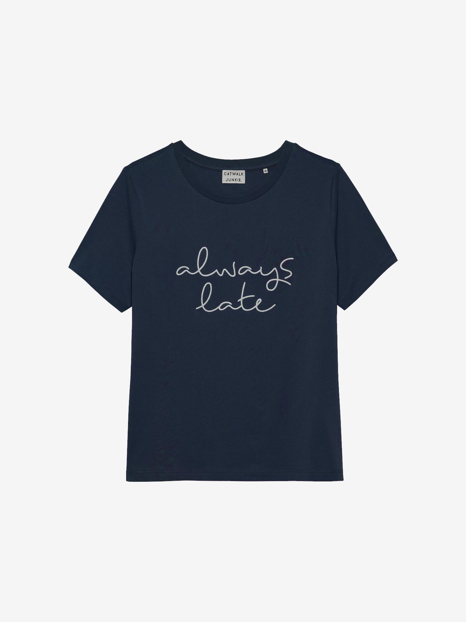 Tshirt Always Late | Black Iris