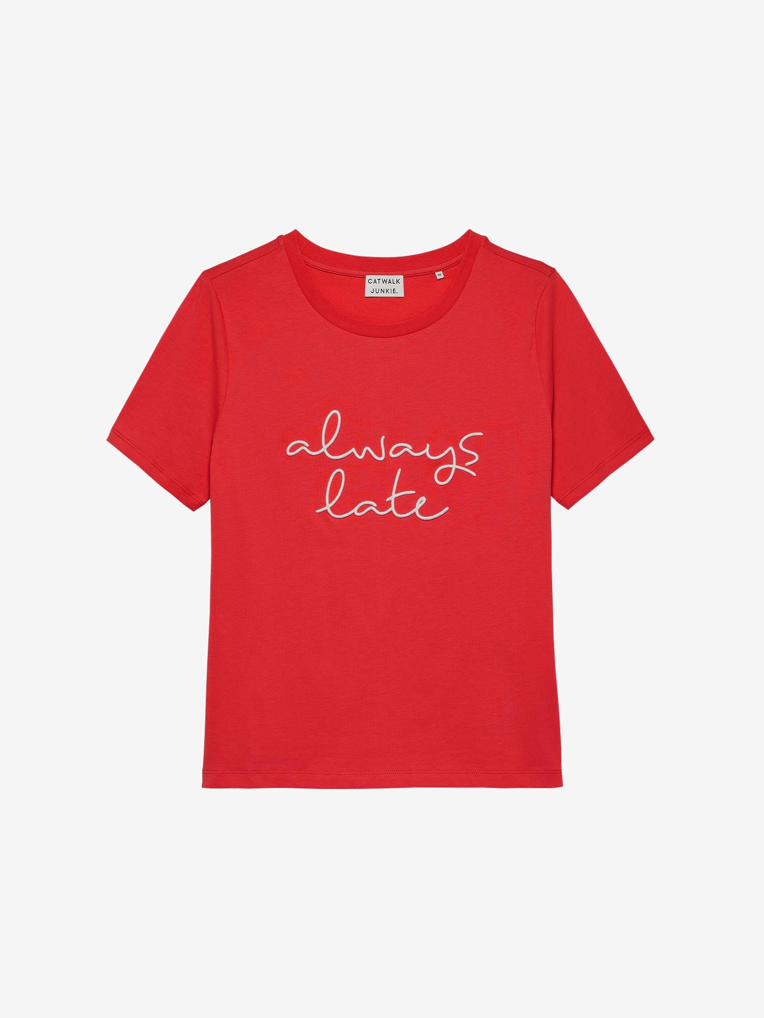 Tshirt Always Late | Ribbon Red