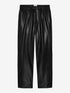 Vegan leather broek | Black