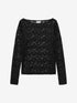 Lace long sleeve | Black