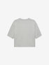 Loose fit strass Tshirt | Grey Melange