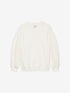 Gebreide zachte fuzzy trui | Off White