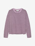 Relaxed striped long sleeve | Fair Orchid