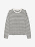 Relaxed striped long sleeve | Off White