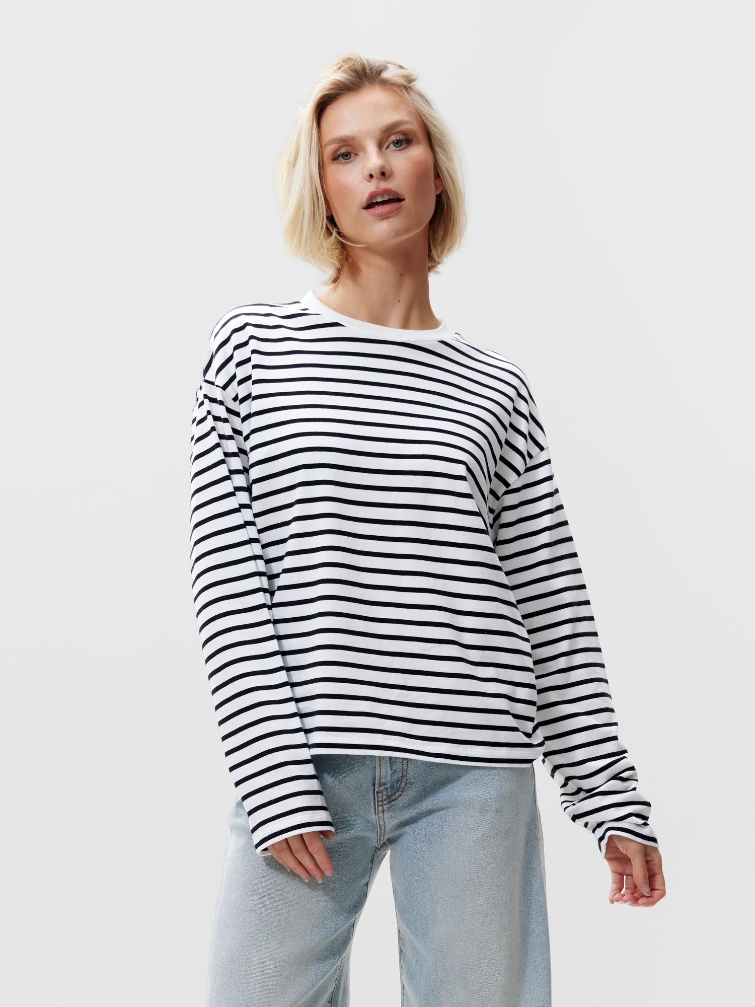 Gestreepte longsleeve | Off White