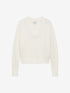 Knitted sweater with V neck | Off White